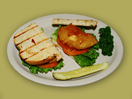 Order Cod Fish Sandwich food online from Troy Greek Restaurant store, San Diego on bringmethat.com