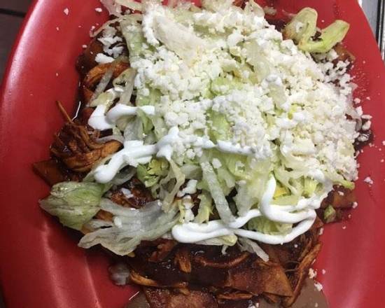 Order Plain Chilaquiles food online from El Rinconcito store, Round Rock on bringmethat.com