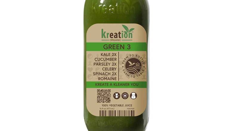 Order Green 3 32 oz  food online from Kreation store, El Segundo on bringmethat.com