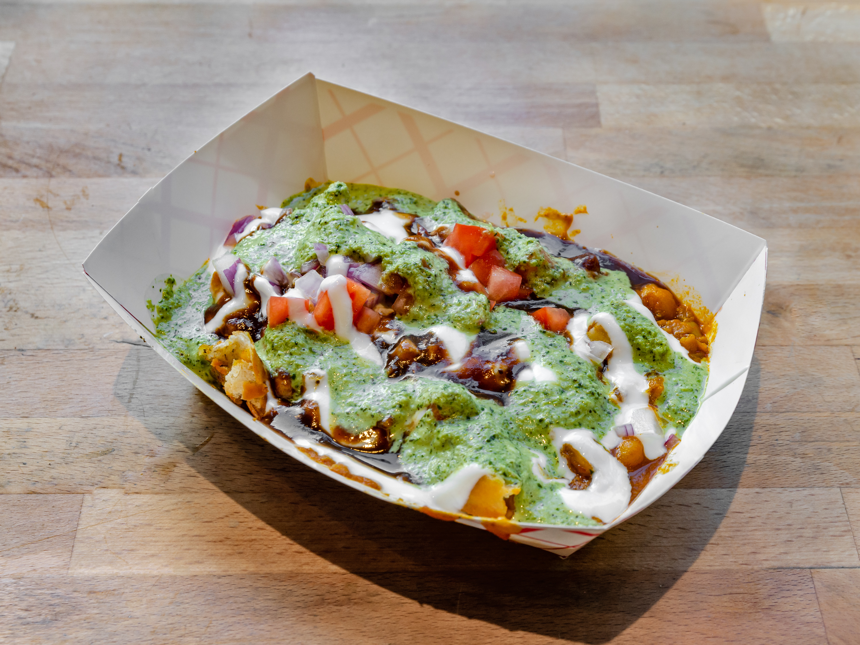 Order Samosa Chaat food online from Chapati House store, New York on bringmethat.com