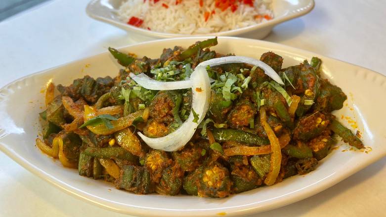 Order Bhindi Masala food online from New India Restaurant store, Columbus on bringmethat.com