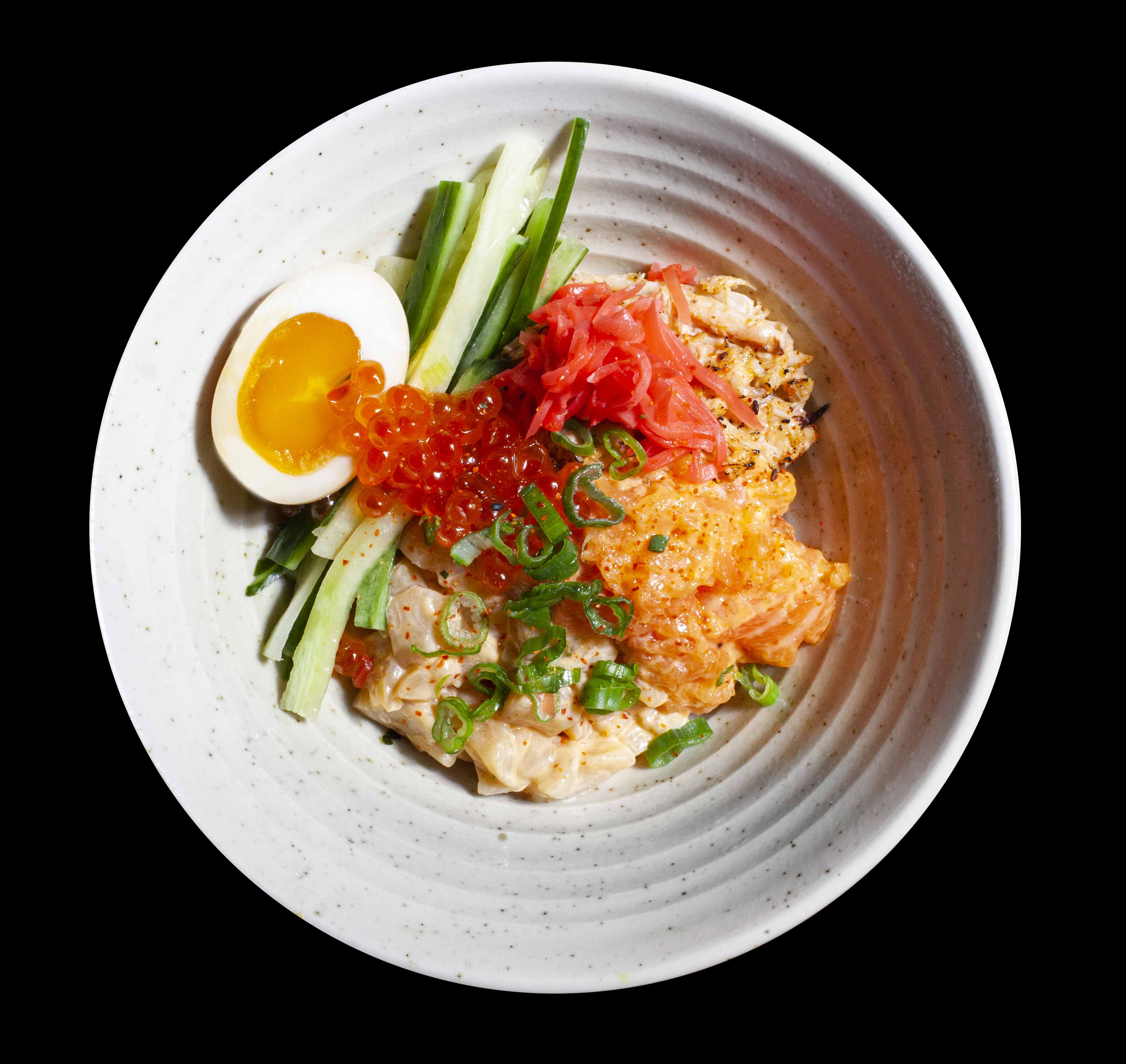 Order Sashimi Bowl with 4 Toppings food online from Strings Ramen store, Chicago on bringmethat.com
