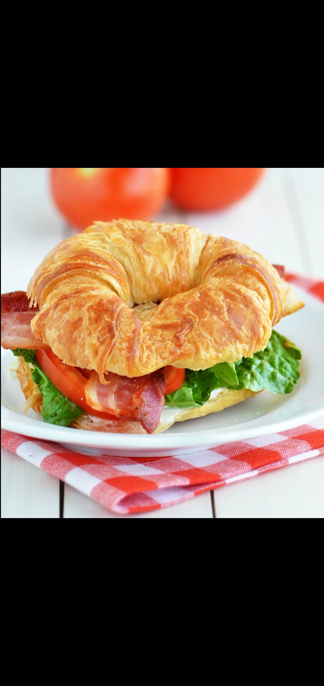 Order BLT Croissant  food online from American Gourmet Foods Deli store, New York on bringmethat.com
