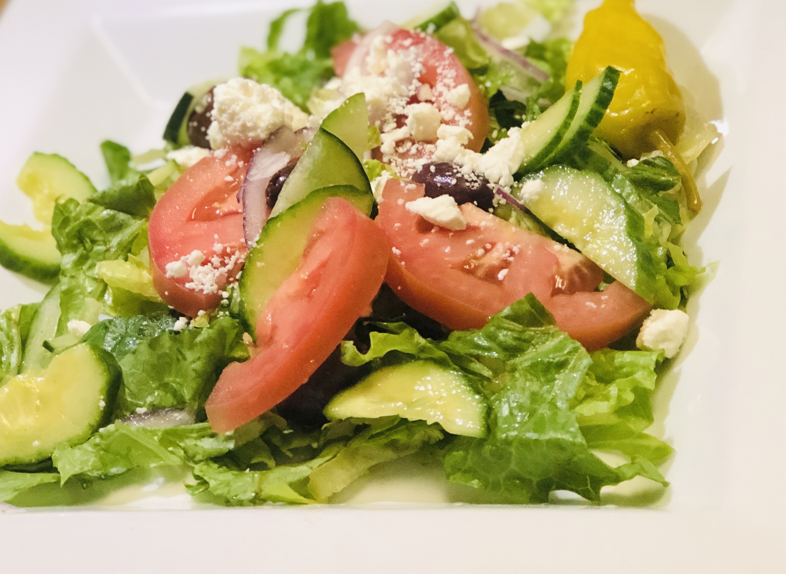 Order Greek Salad food online from Athens store, Wichita on bringmethat.com