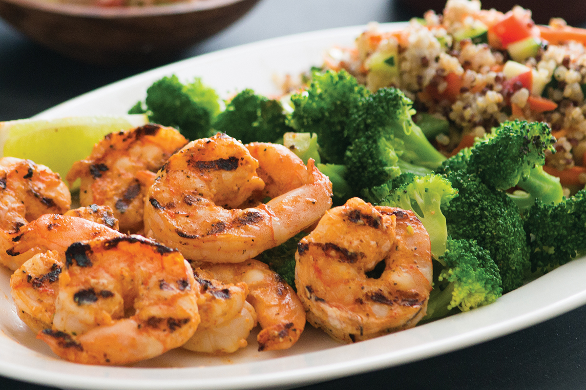 Order Power Plate with Shrimp food online from Sharky Woodfired Mexican Grill store, Beverley Hills on bringmethat.com