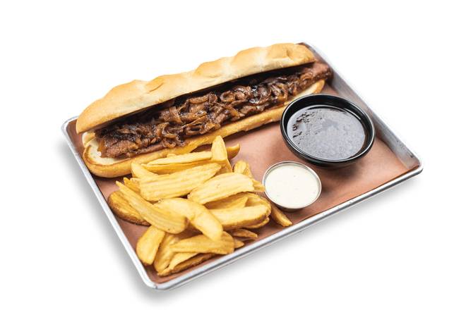 Order Brisket French Dip food online from Famous Daves Legendary Pit Bar-B-Que store, Peoria on bringmethat.com