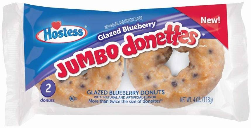 Order Hostess Jumbo Donettes Glazed Blueberry 2 Count food online from Exxon Food Mart store, Port Huron on bringmethat.com