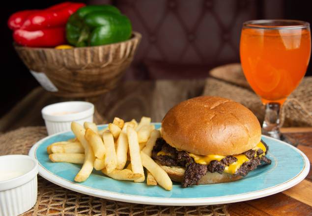 Order Cheeseburger food online from Spice Village store, McNair on bringmethat.com
