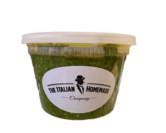 Order Home-Made Pesto (16 oz.) food online from The Italian Homemade Company store, Long Beach on bringmethat.com