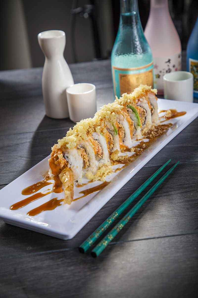 Order T10. Crouching Tiger Roll food online from Sake Sushi Japanese store, Montrose on bringmethat.com
