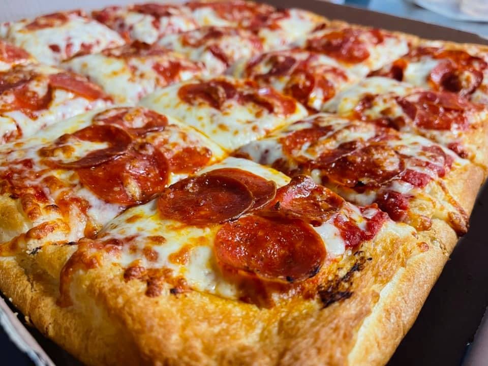 Order Sicilian Cheese Pizza - 16'' (16 Cuts) food online from Raya's Pizzeria store, Carnegie on bringmethat.com