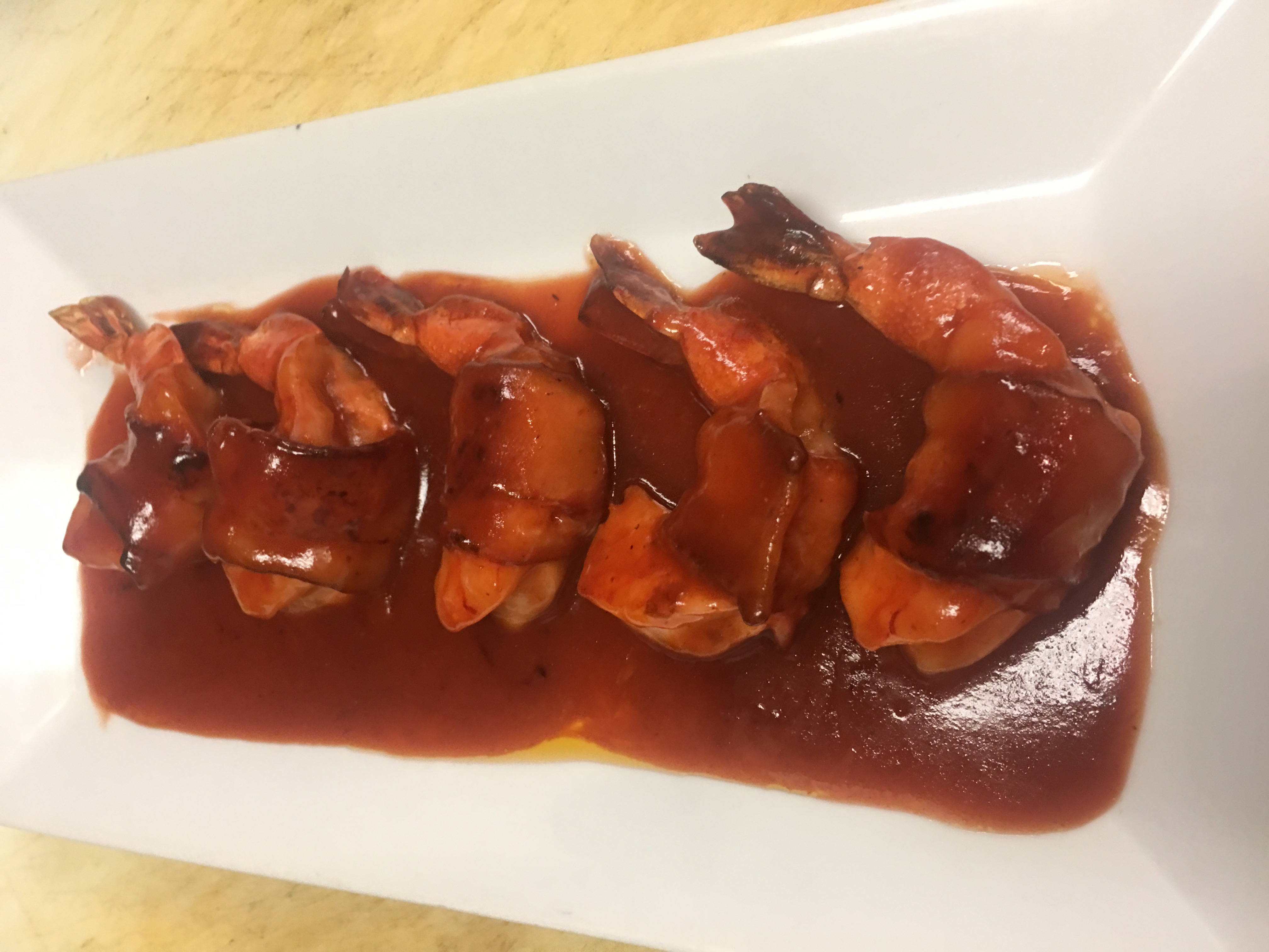 Order BBQ Bacon Wrapped Shrimp food online from Villa Rustica store, Rye Brook on bringmethat.com