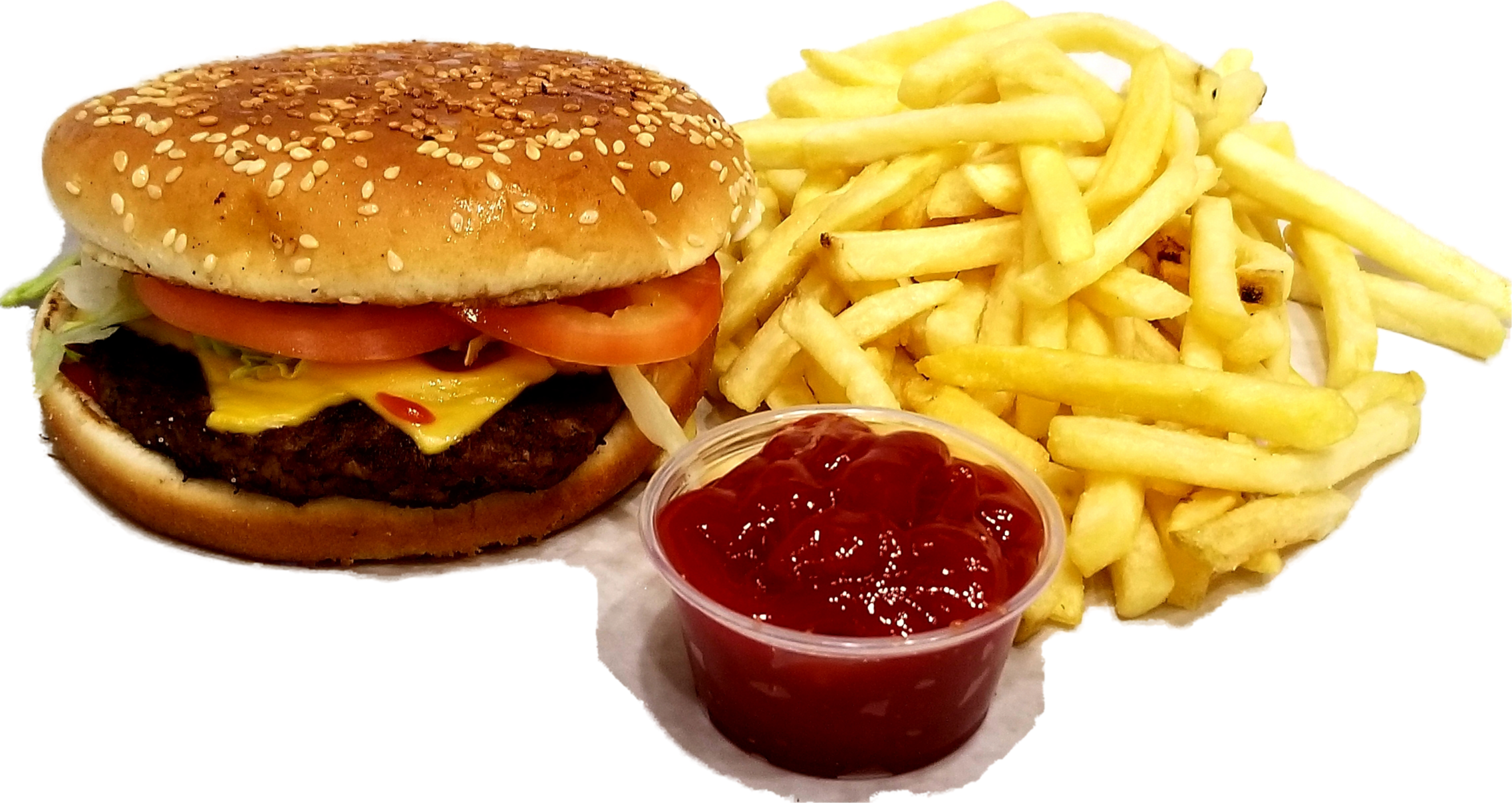 Order Cheeseburger food online from Day & Night Deli store, Brooklyn on bringmethat.com