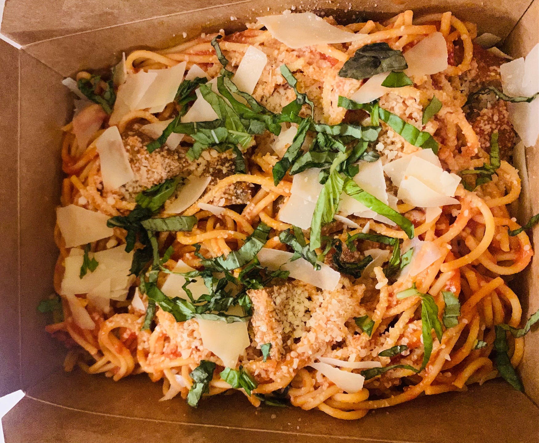 Order Spaghetti & Meatballs - Pasta food online from Bricklyn Pizza store, Brooklyn on bringmethat.com