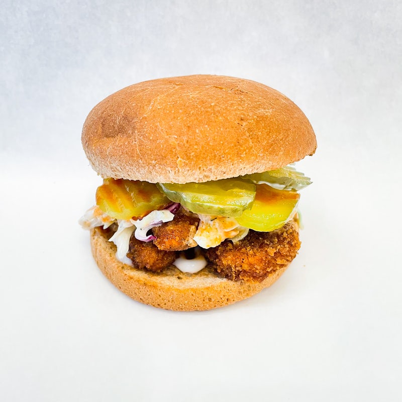 Order Nashville Hot Chik’n Sandwich (Spicy) food online from Down To Earth store, Kapolei on bringmethat.com