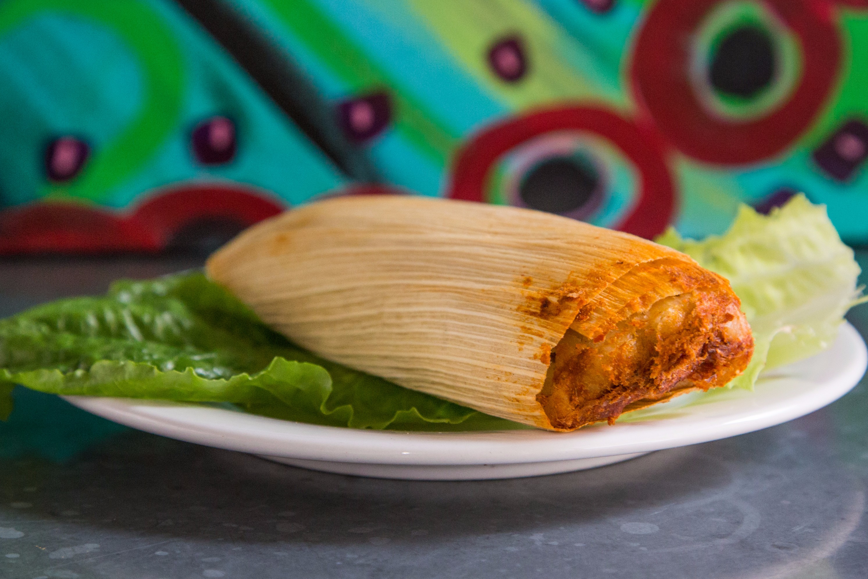 Order 81. Baked Chicken Tamale food online from Al horno lean mexican kitchen catering store, New York on bringmethat.com