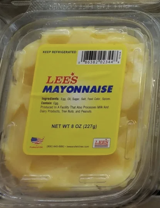 Order Lee's Mayonnaise 8oz food online from Lee Sandwiches store, Artesia on bringmethat.com