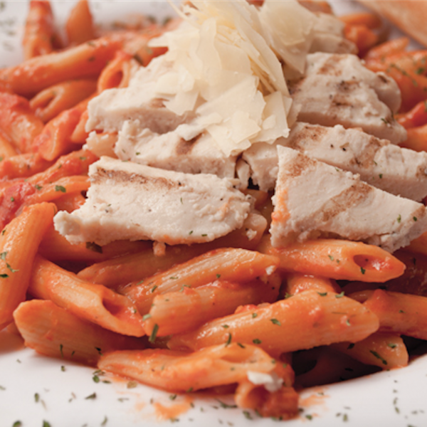 Order Penne & Grilled Chicken a la Vodka food online from Rosati's Pizza store, Niles on bringmethat.com