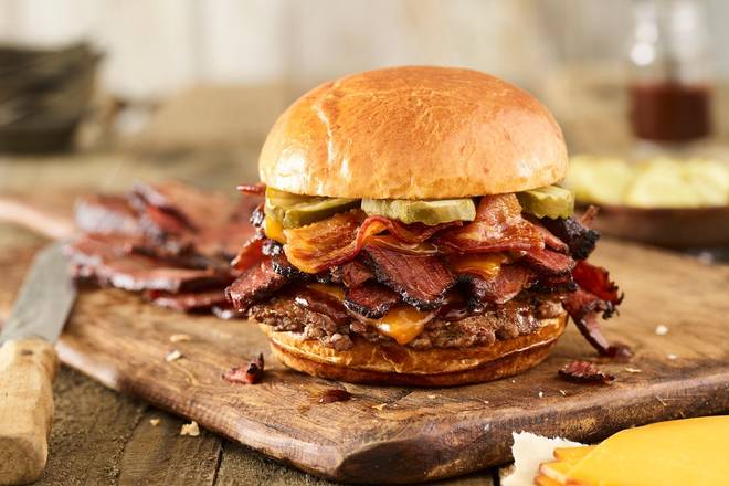 Order SMOKED BACON BRISKET BURGER food online from Smashburger store, Colonie on bringmethat.com