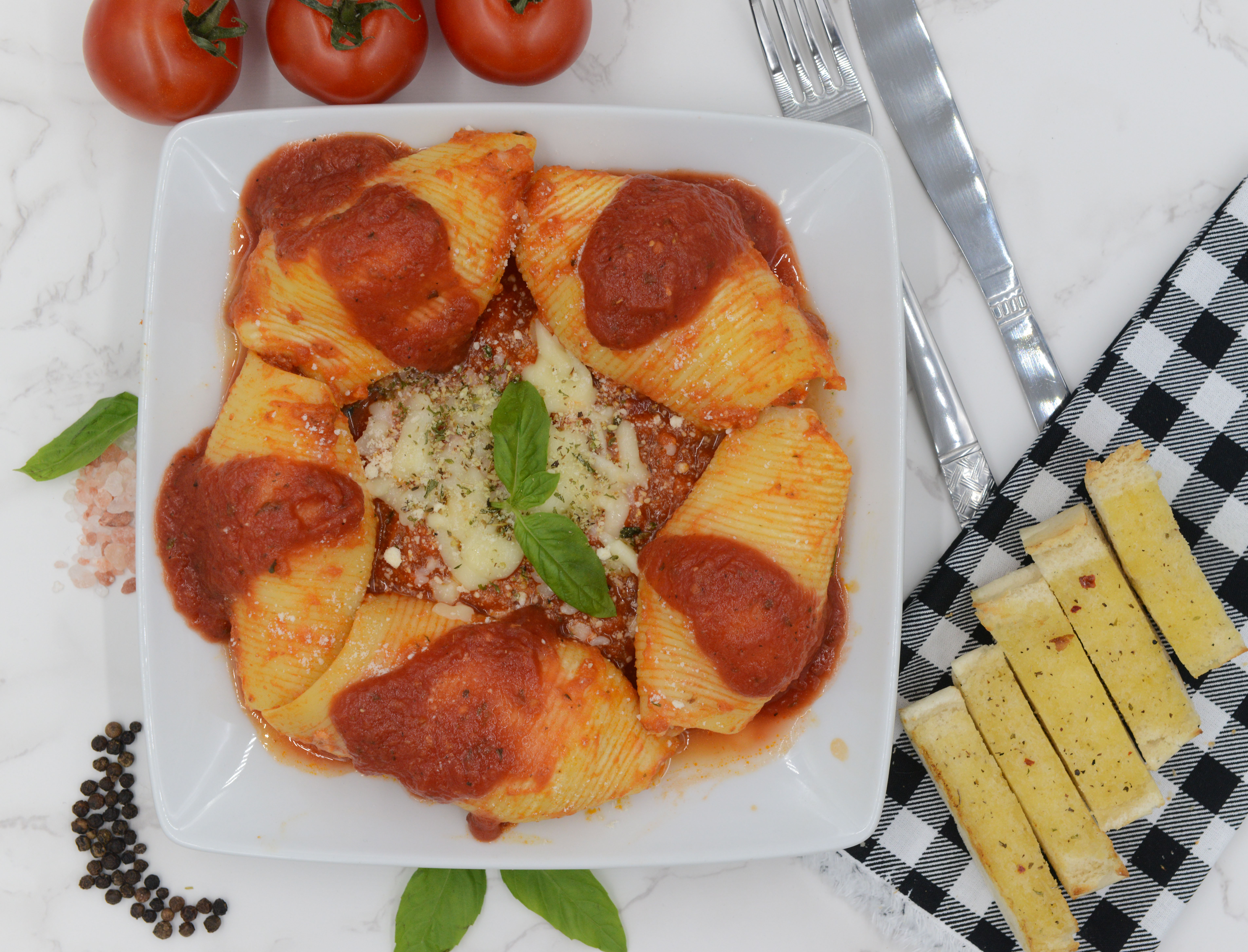 Order Baked Stuffed Shells Dinner food online from Jeb Pizza store, Troy on bringmethat.com