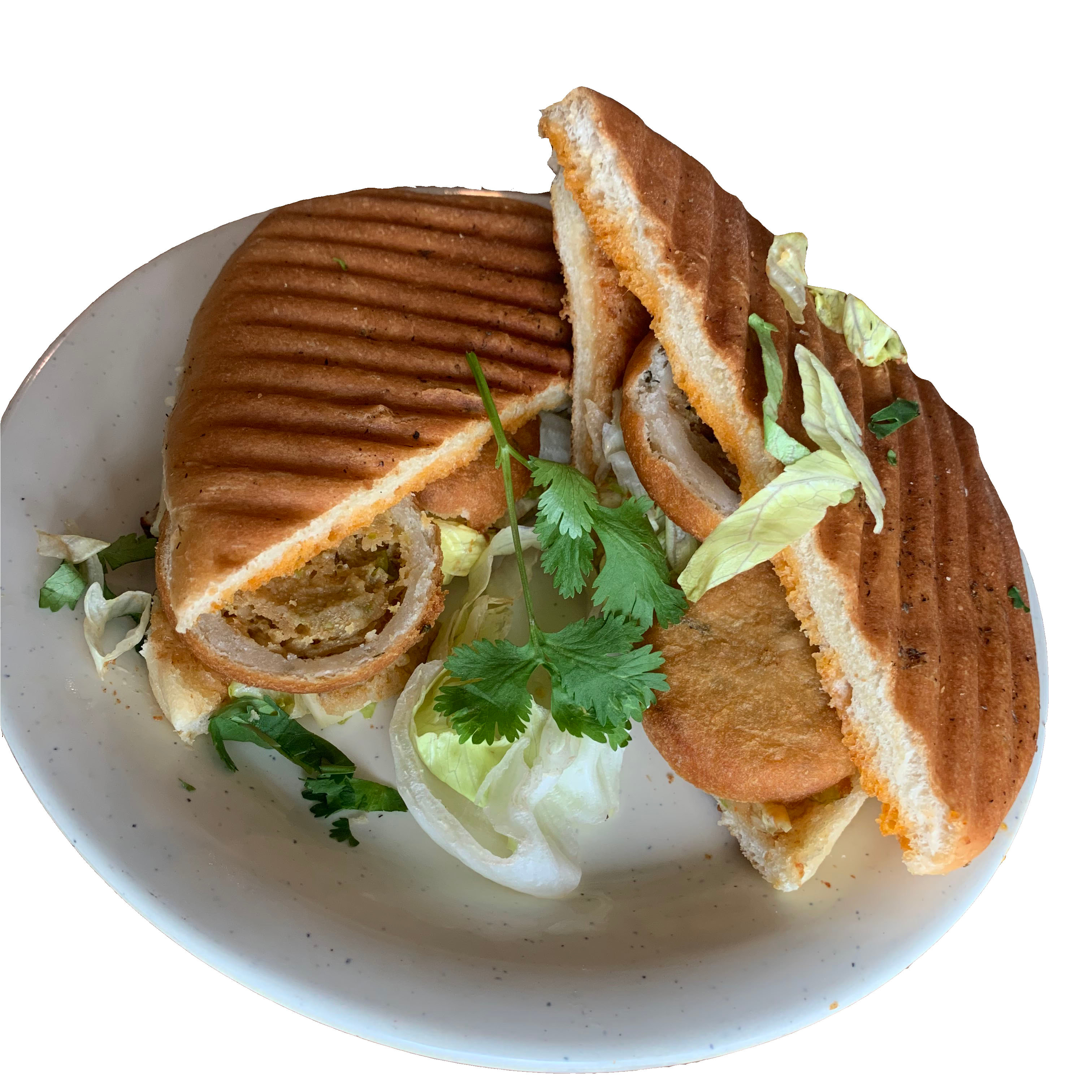 Order P4 Alu Tikki Panini food online from Indian Hut Lawrenceville store, Lawrence Township on bringmethat.com