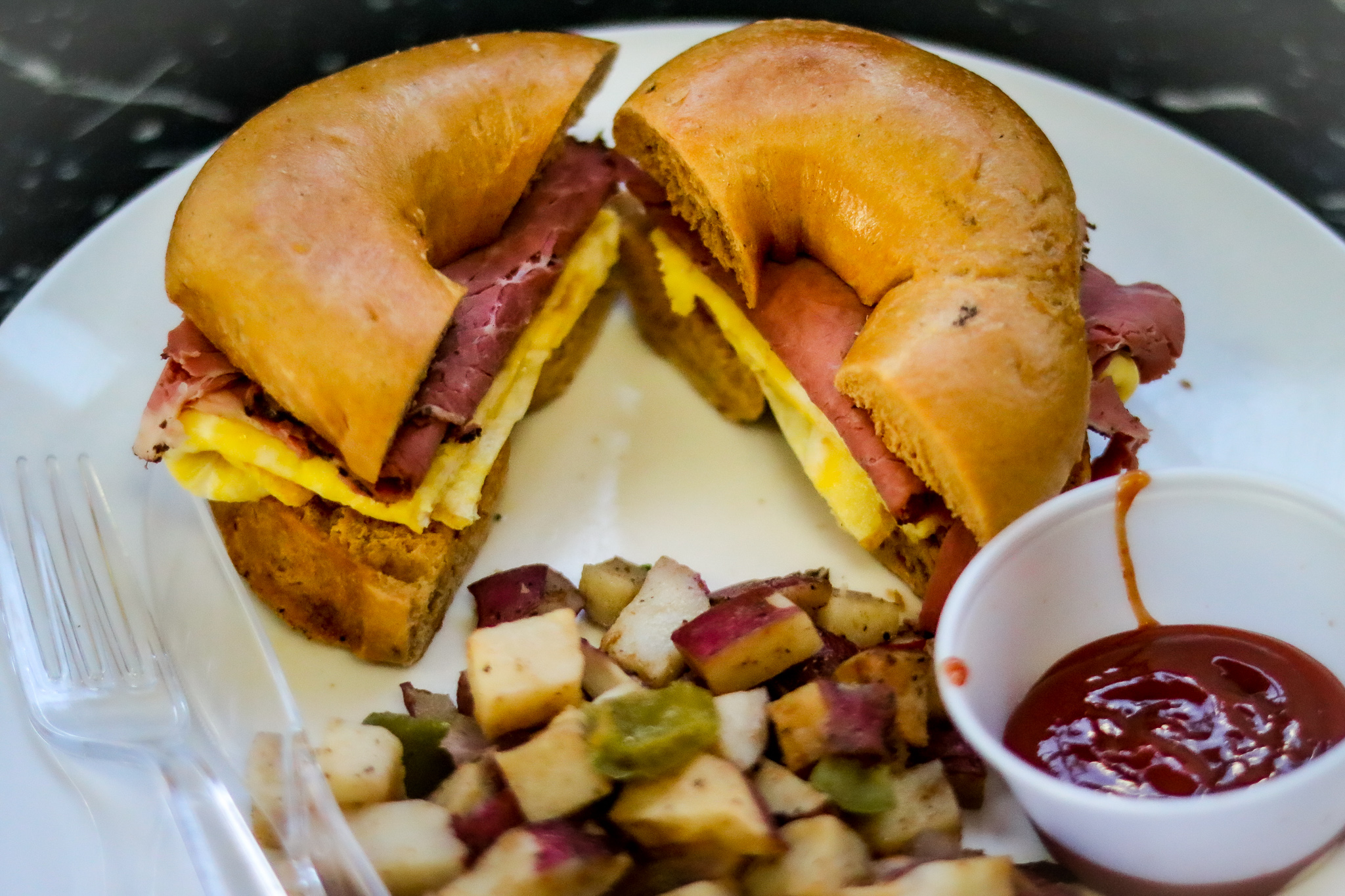 Order Pastrami “hash  food online from Ny Bagel store, Rancho Cucamonga on bringmethat.com