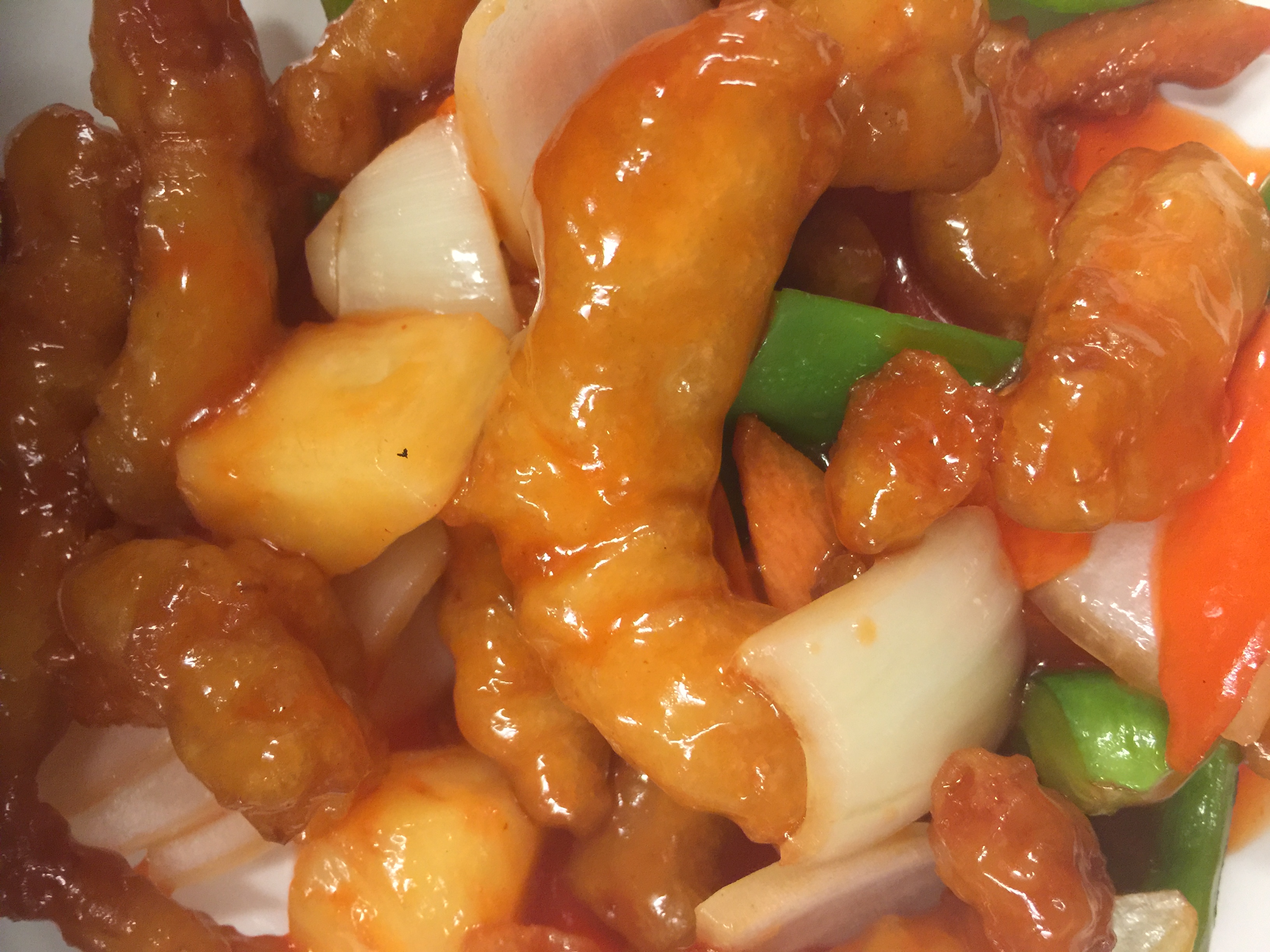 Order Sweet and Sour Chicken food online from Wang Chinese Cuisine store, Cathedral City on bringmethat.com