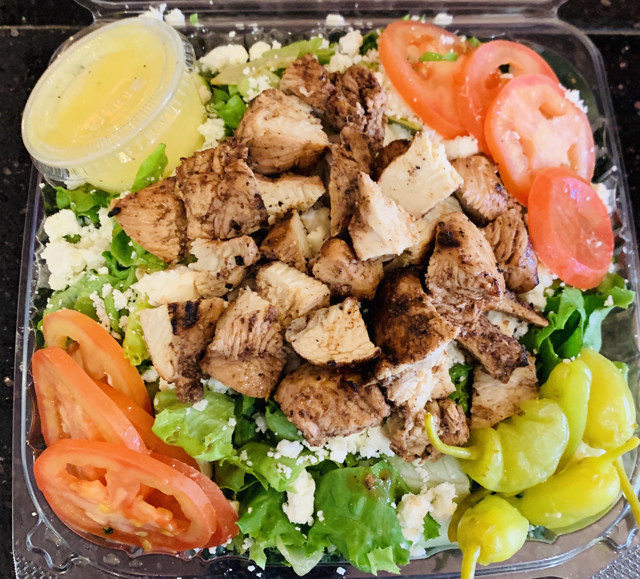Order Cypress Tawook Salad food online from Andys Mediterranean Grille store, Cincinnati on bringmethat.com