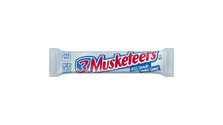 Order 3 Musketeers Chocolate Candy Bar Single Size 1.92 Oz food online from Valero Food Mart store, Murrayville on bringmethat.com