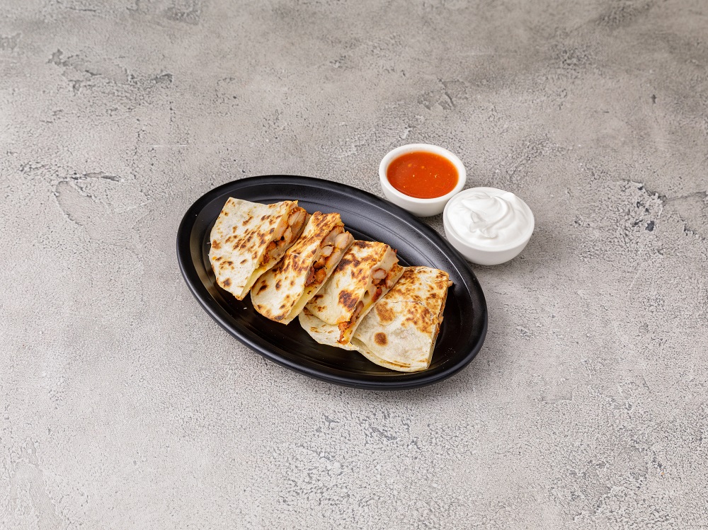 Order Q2. Monterey Jack Cheese and Chicken Quesadilla food online from The First Tortilla Grill store, Rockville Centre on bringmethat.com