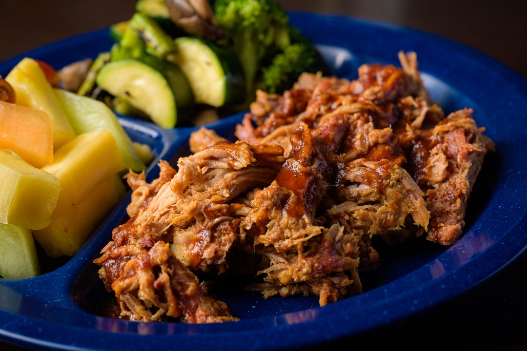 Order Pulled Pork Plate food online from Blue Rock BBQ store, San Jose on bringmethat.com