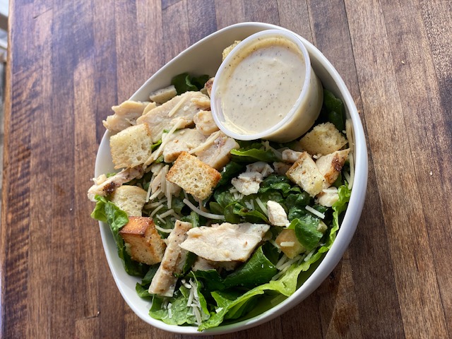 Order Chicken Caesar Salad food online from Pizanos Pizza store, Reno on bringmethat.com