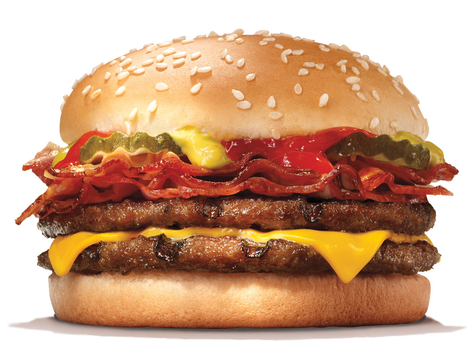 Order Bacon Double Cheeseburger food online from Burger King store, Streamwood on bringmethat.com