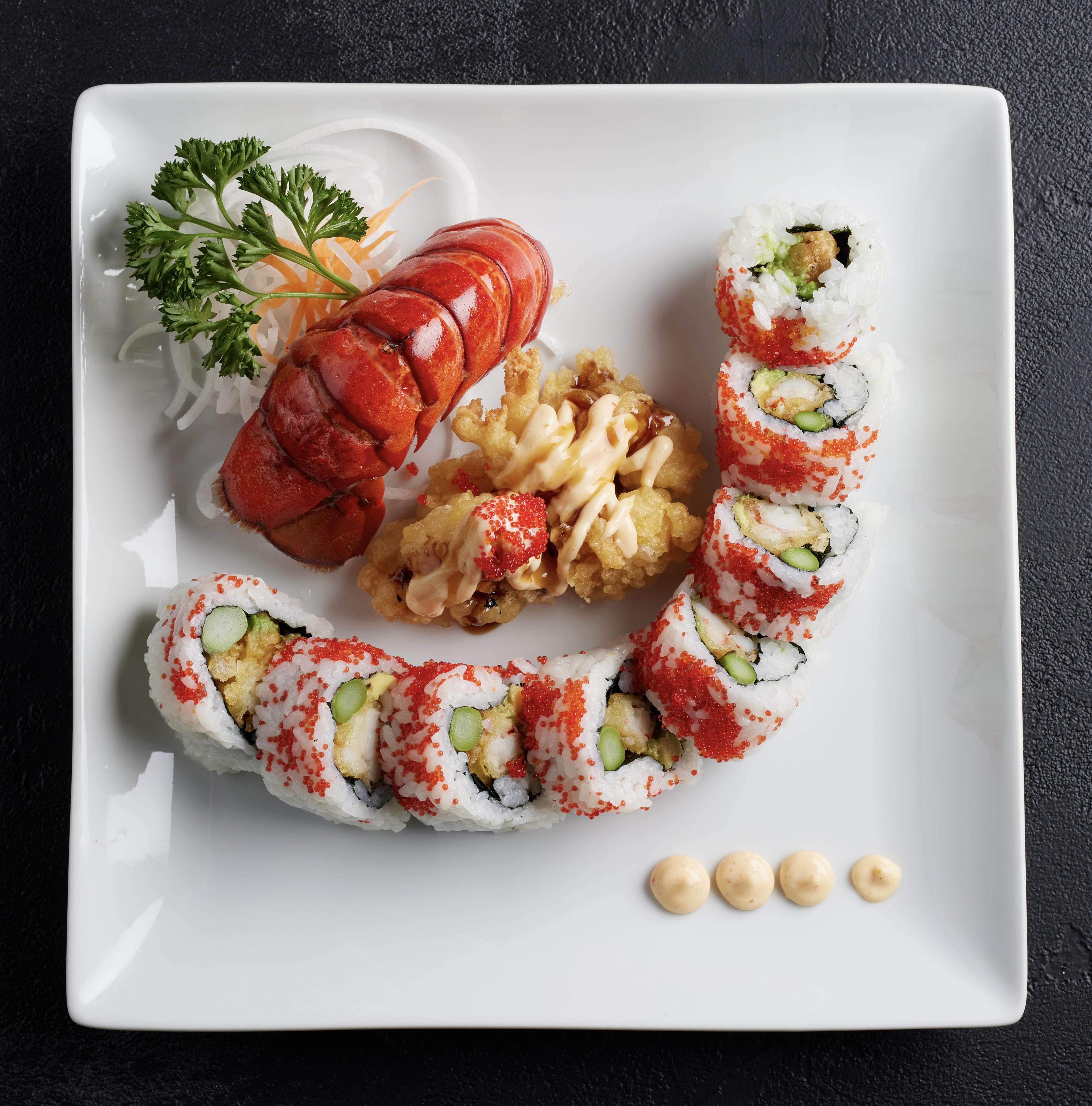 Order Lobster Tempura Roll food online from Haru Japanese Cuisine store, Baldwin Park on bringmethat.com