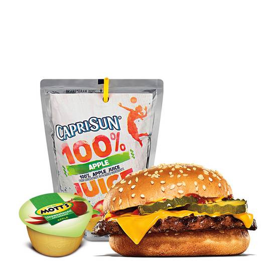 Order Cheeseburger King Jr Meal food online from Burger King store, Melbourne on bringmethat.com