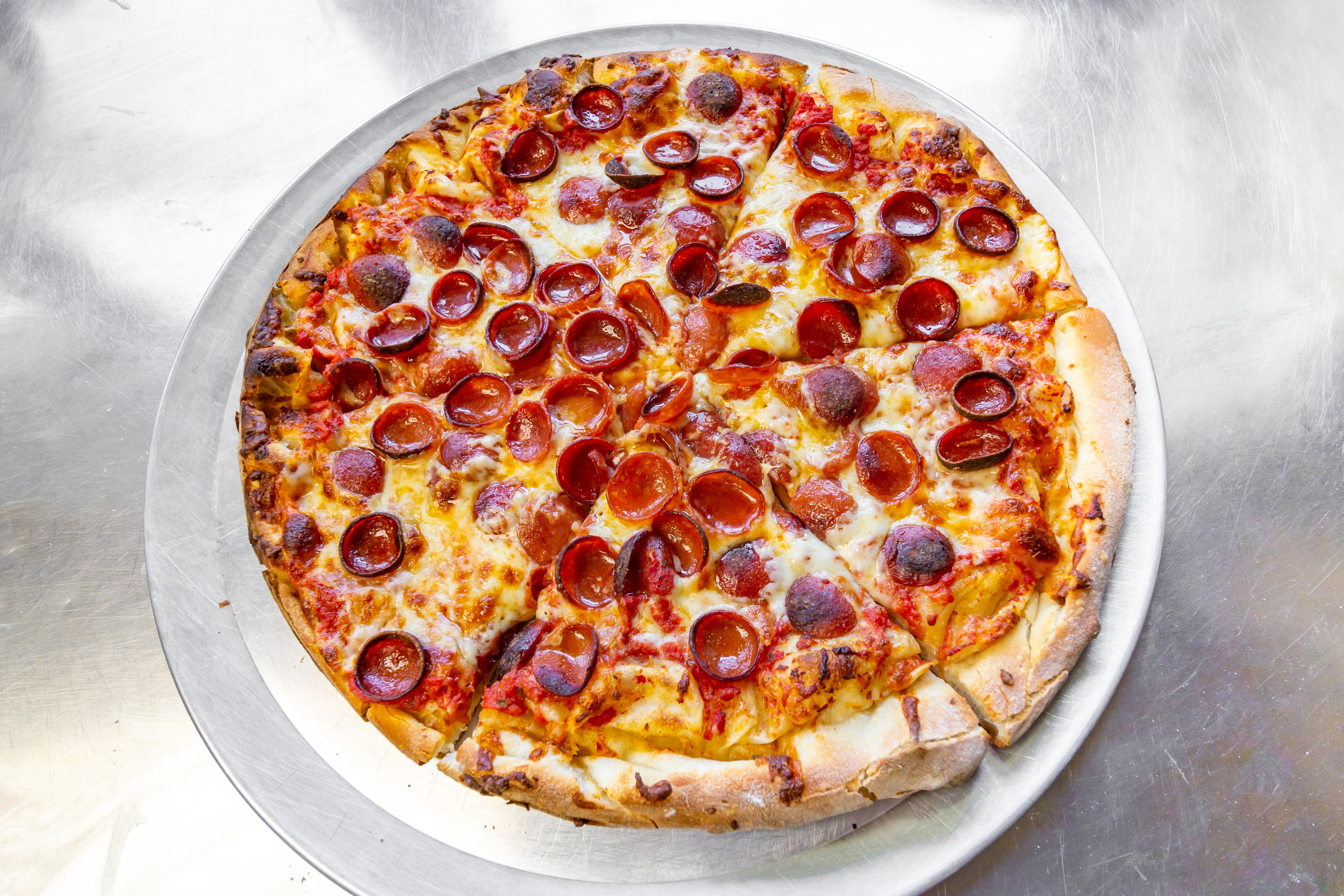 Order Cheese & Pepperoni Pizza - Small food online from Bob & John La Hacienda store, Buffalo on bringmethat.com