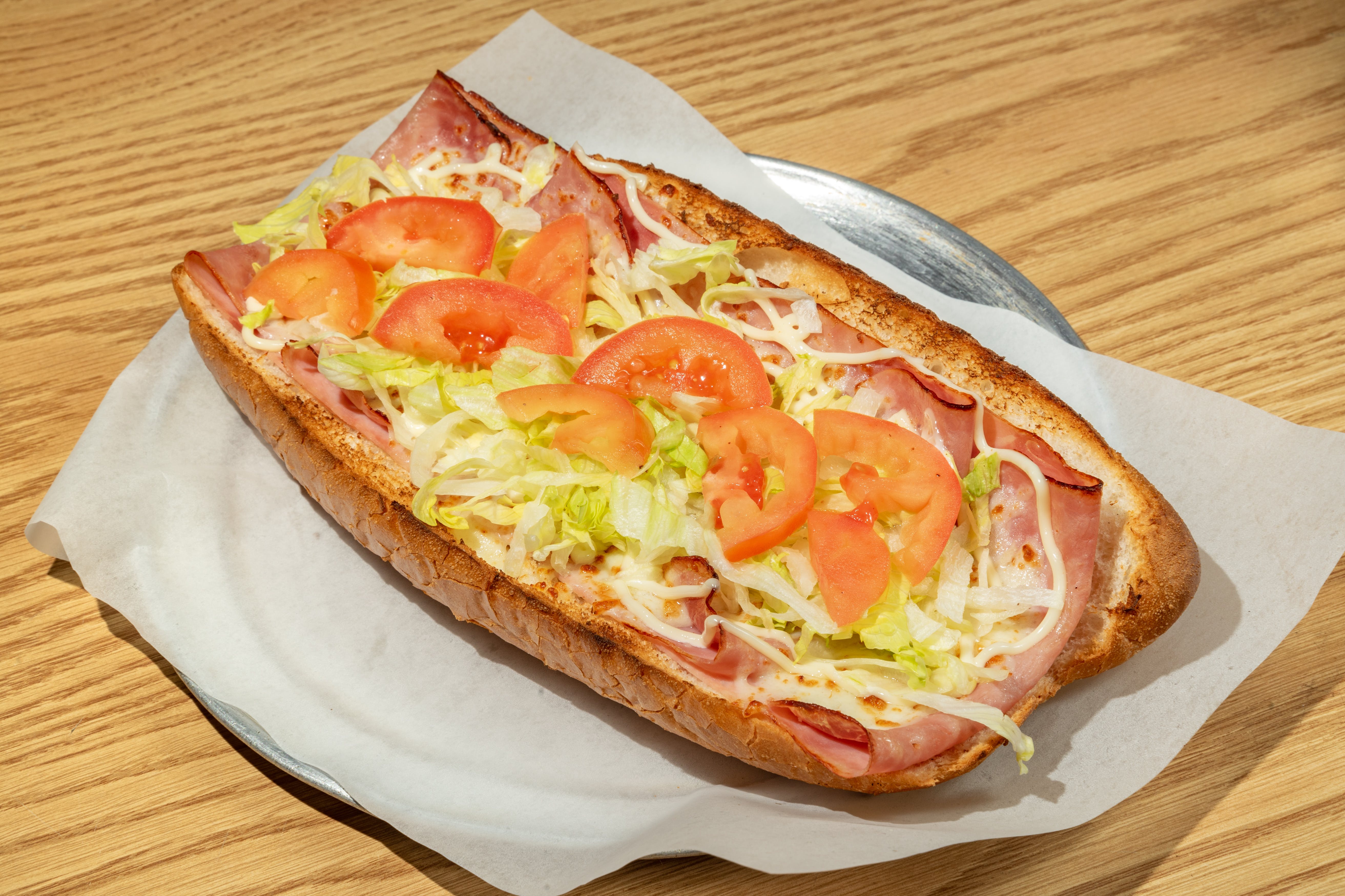 Order Ham & Cheese Sub - Sub food online from Rockyanos Pizza store, Dallas on bringmethat.com