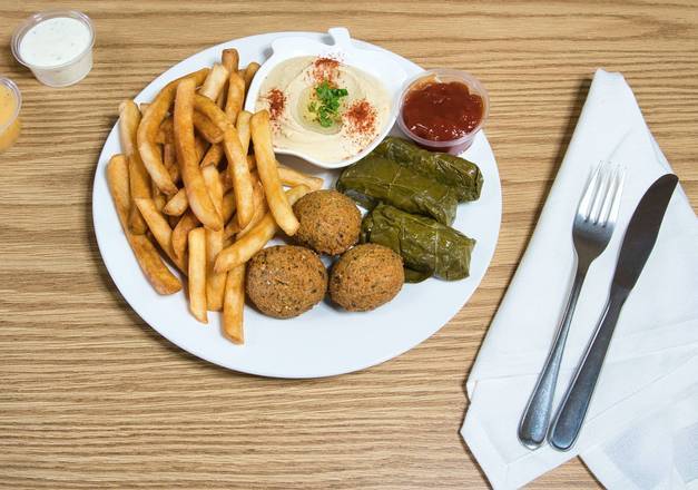 Order Vegetarian Plate food online from T.O.A Mediterranean store, Fresno on bringmethat.com