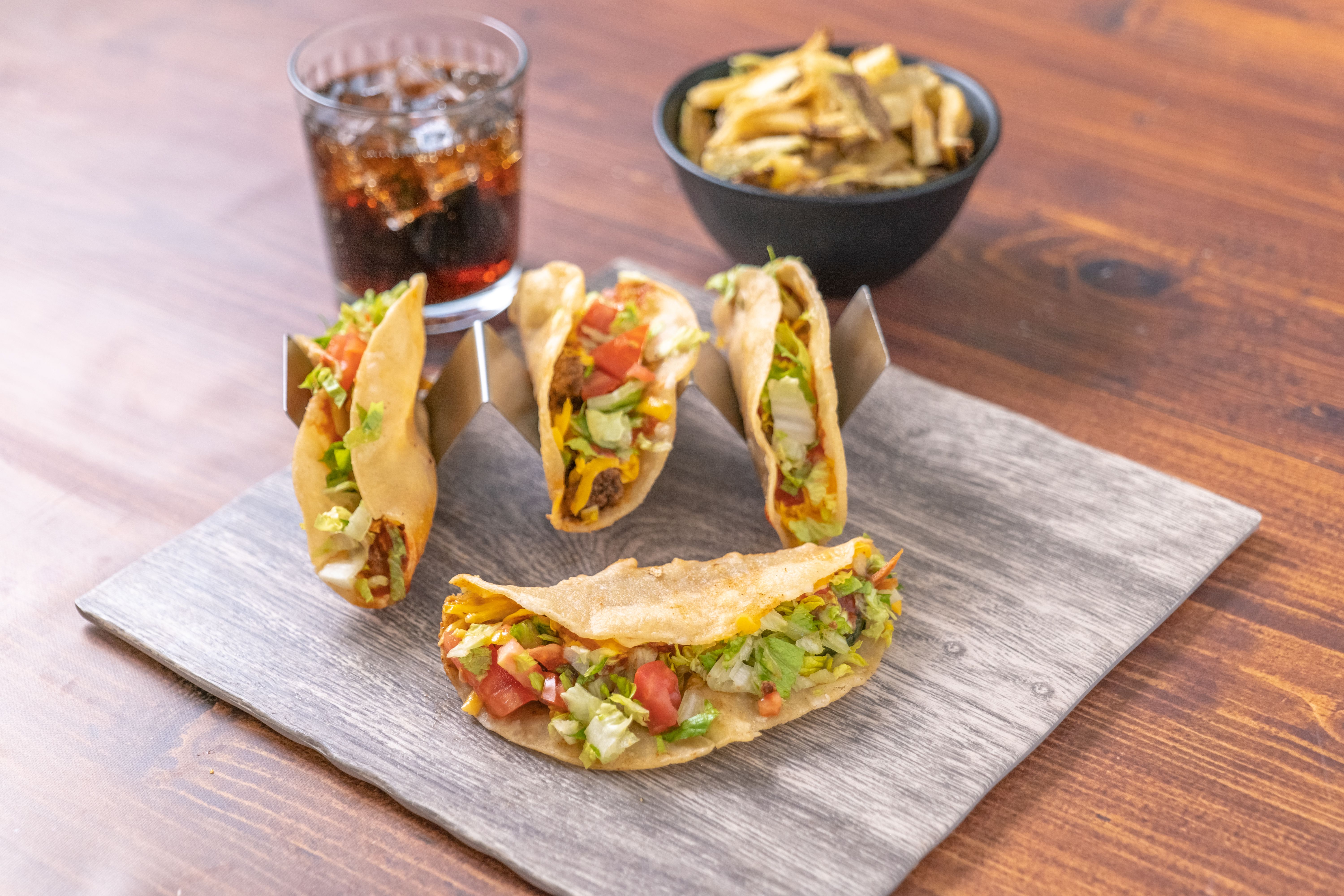 Order Any 4 Tacos food online from Taco Bar store, Los Angeles on bringmethat.com