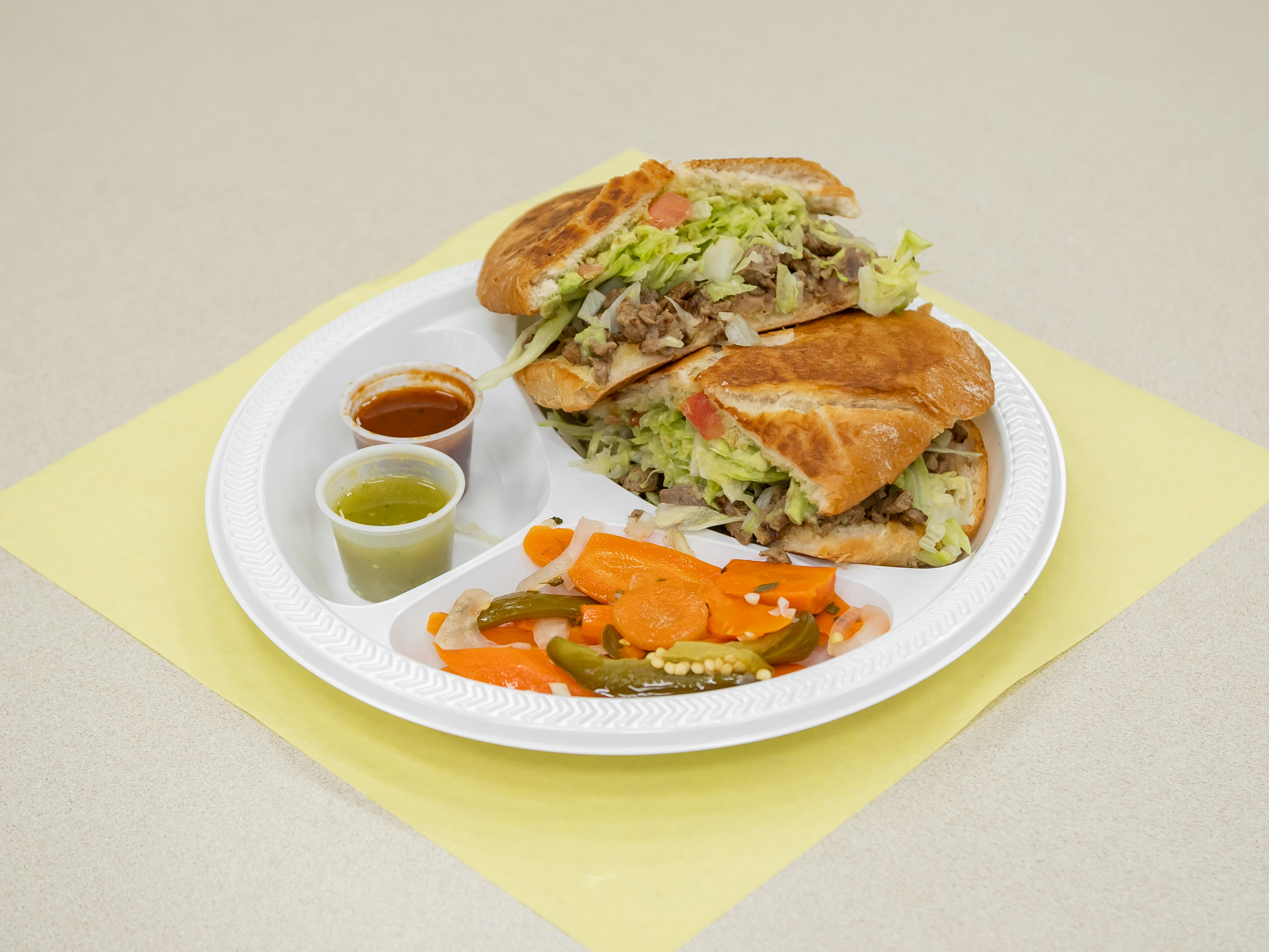 Order Torta Combo food online from Lambertos Mexican Rest store, La Verne on bringmethat.com