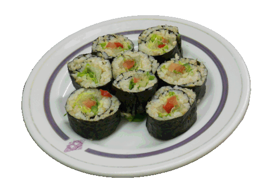 Order Rice Vegetable Shushi Roll food online from Natural Way Cafe store, Fair Lawn on bringmethat.com