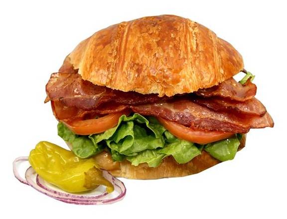 Order #53 BLT Sandwich on a Croissant food online from Lee Sandwiches store, Hawaiian Gardens on bringmethat.com