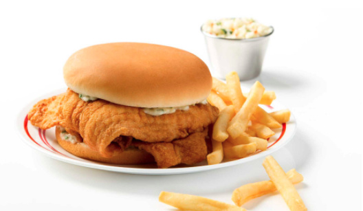 Order Fish Sandwich food online from Mr. C's Restaurant store, Concord on bringmethat.com