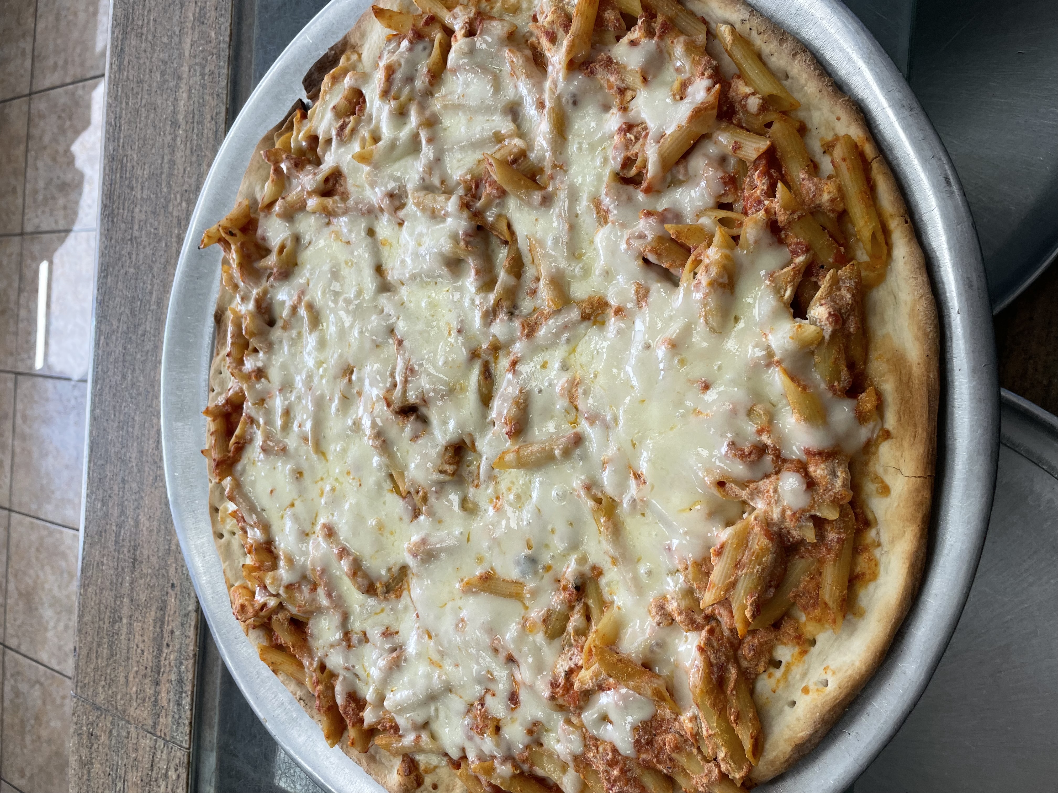 Order Baked Penne Pizza Pie food online from La Regina Pizza store, Lynbrook on bringmethat.com