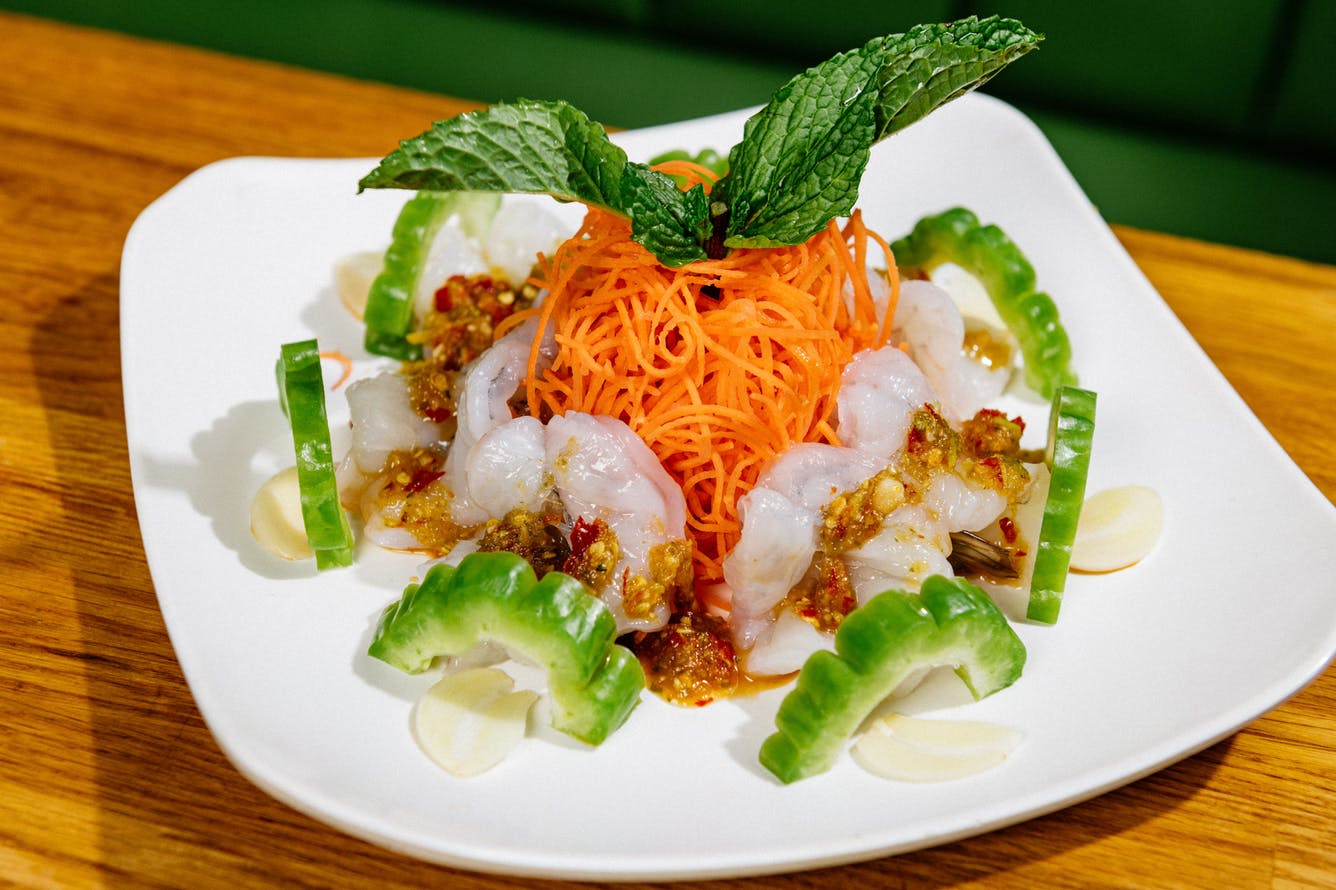 Order Y9. Raw Shrimp Salad food online from Ayada Thai store, Elmhurst on bringmethat.com