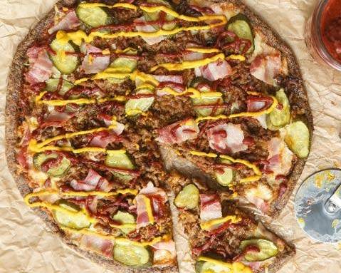 Order Bacon Cheeseburger Pizza [Small 10] food online from Mr Pizza store, Oklahoma City on bringmethat.com