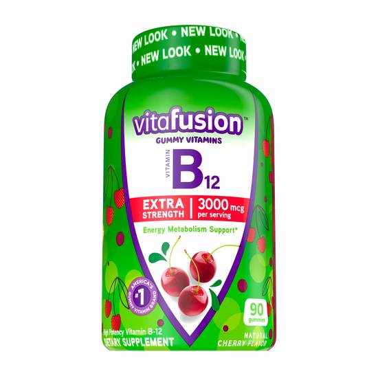 Order Vitafusion Extra Strength Vitamin B12 Gummies (90 ct) food online from Rite Aid store, Palm Desert on bringmethat.com