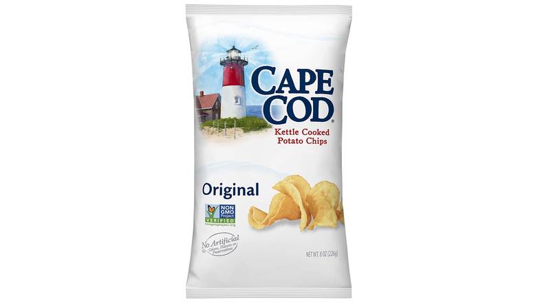 Order Cape Cod Potato Chips Original Kettle Cooked Chips food online from Trumbull Mobil store, Trumbull on bringmethat.com