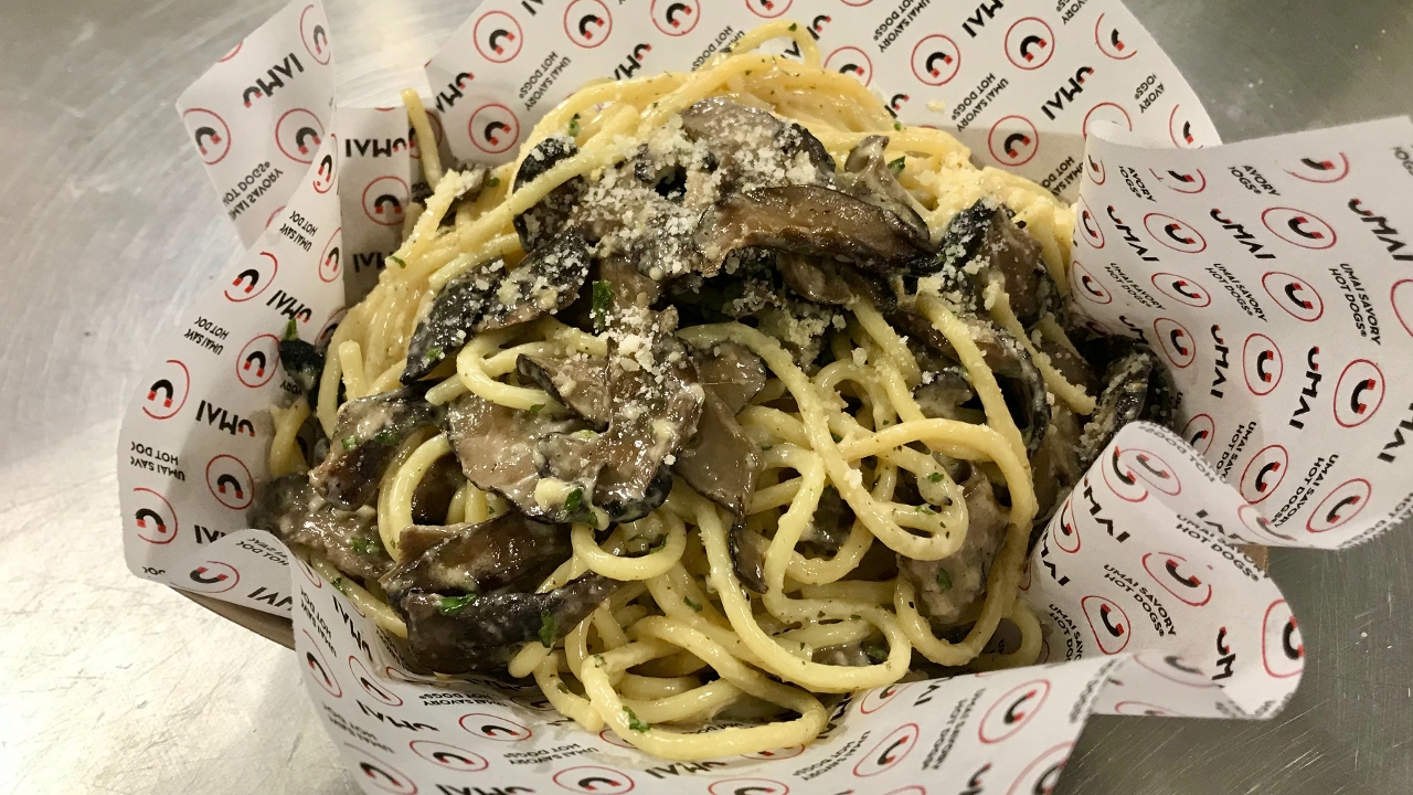 Order Truffle Noodles food online from Umai Savory Hot Dogs store, San Francisco on bringmethat.com