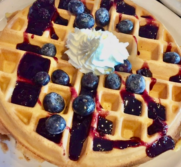 Order GF BlueBerry Waffle food online from Stacks store, Menlo Park on bringmethat.com